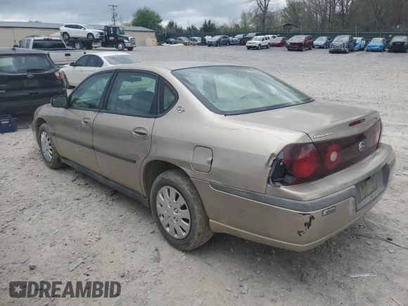 2001 Chevrolet Impala with VIN 2G1WF55E519281867, listed as a Copart auction lot 51529345 with Not provided miles and Salvage title. Bid and sale history available at DreamBid. Image 2.