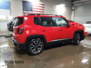 2018 Jeep Renegade Latitude with VIN ZACCJABB5JPG92122, listed as a Copart auction lot 49421115 with 87,451 mi miles and Salvage Title. Bid and sale history available at carsss.com. Image 3.