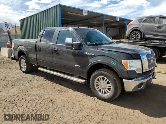2012 Ford F-150 XL with VIN 1FTFW1ET5CFB35381, listed as a Copart auction lot 49146175 with 117,066 mi miles and Salvage Title. Bid and sale history available at carsss.com. Image 4.