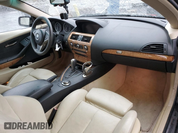 2006 BMW 6 Series 650Ci with VIN WBAEH13486CR49481, listed as a Copart auction lot 50060395 with 159,510 mi miles and Salvage Title. Bid and sale history available at carsss.com. Image 8.