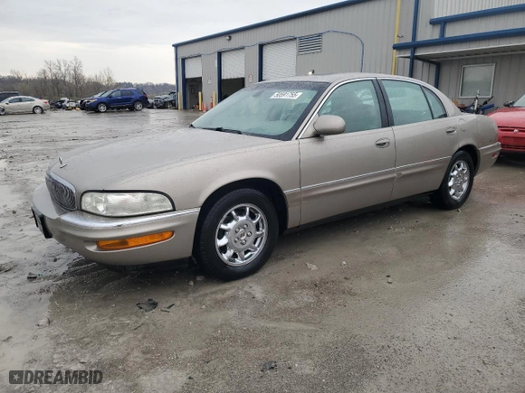 2002 Buick Park Avenue with VIN 1G4CW54K624110742, listed as a Copart auction lot 50591755 with 210,500 mi miles and Salvage Title. Bid and sale history available at carsss.com. Image 1.