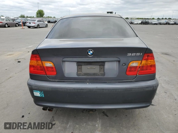 2002 BMW 3 Series 325i with VIN WBAET37442NJ19955, listed as a Copart auction lot 53573355 with 177,267 mi miles and Clean Title. Bid and sale history available at carsss.com. Image 6.