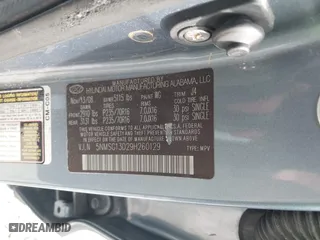 2009 Hyundai Santa Fe GLS with VIN 5NMSG13D29H260129, listed as a IAAI auction lot 42035462 with 150,200 mi miles. Bid and sale history available at carsss.com. Image 9.