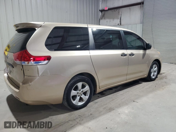 2011 Toyota Sienna with VIN 5TDZK3DC6BS043328, listed as a Copart auction lot 57793075 with 252,087 mi miles and Clean title. Bid and sale history available at DreamBid. Image 3.