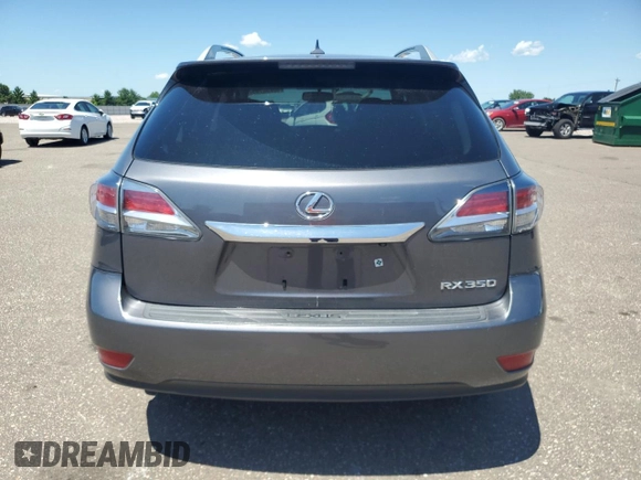 2013 Lexus RX 350 with VIN 2T2BK1BA1DC210323, listed as a Copart auction lot 63258705 with 108,464 mi miles and Salvage title. Bid and sale history available at DreamBid. Image 6.
