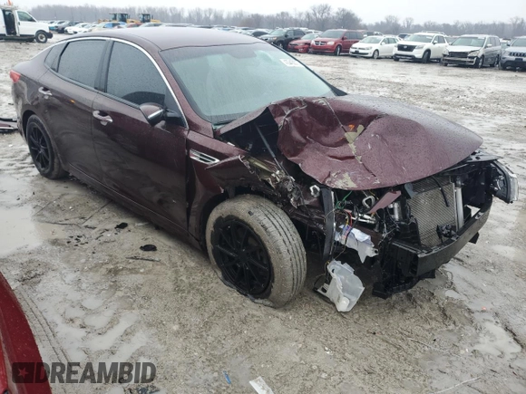 2016 Kia Optima LX Turbo with VIN 5XXGT4L17GG033801, listed as a Copart auction lot 43043075 with 77,203 mi miles and Salvage Title. Bid and sale history available at carsss.com. Image 4.