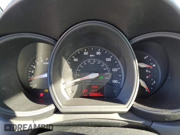 2015 Kia Rio EX with VIN KNADN5A31F6456357, listed as a Copart auction lot 48820165 with 108,865 mi miles and Clean Title. Bid and sale history available at carsss.com. Image 9.