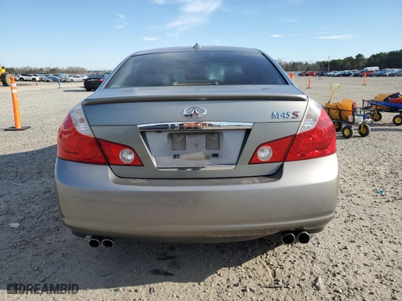2006 Infiniti M45 Sport with VIN JNKBY01E26M205797, listed as a Copart auction lot 87472444 with NaN miles and Salvage Title. Bid and sale history available at carsss.com. Image 6.