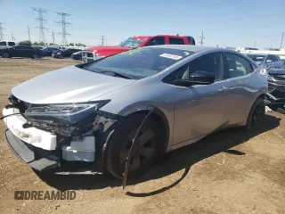 2024 Toyota Prius LE with VIN JTDACAAUXR3028550, listed as a Copart auction lot 58092395 with 23,787 mi miles and Salvage title. Bid and sale history available at DreamBid. Image 1.