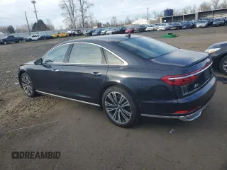 2019 Audi A8 with VIN WAU8EAF81KN024754, listed as a Copart auction lot 42242955 with 29,698 mi miles and Salvage Title. Bid and sale history available at carsss.com. Image 2.