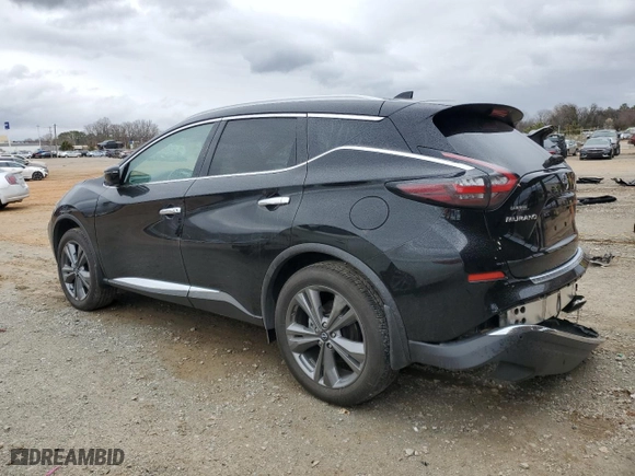 2023 Nissan Murano Platinum with VIN 5N1AZ2DJ5PC127047, listed as a Copart auction lot 47568585 with 14,732 mi miles and Salvage Title. Bid and sale history available at carsss.com. Image 2.