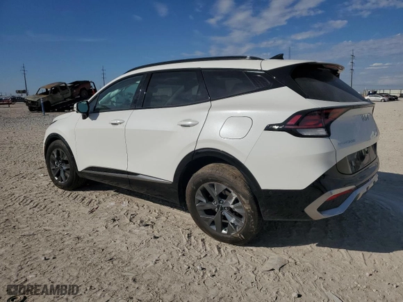 2025 Kia Sportage Hybrid SX-Prestige with VIN KNDPXCDG1S7177587, listed as a Copart auction lot 42723205 with 6,704 mi miles and Salvage Title. Bid and sale history available at carsss.com. Image 2.