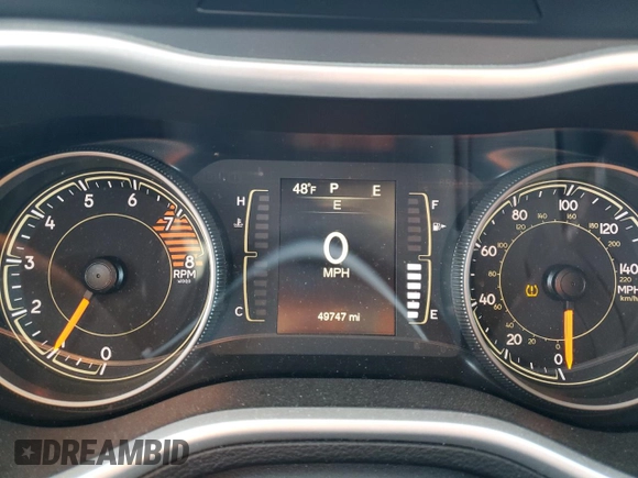 2018 Jeep Cherokee Latitude Plus with VIN 1C4PJMLXXJD517893, listed as a Copart auction lot 81373934 with 49,747 mi miles and Salvage Title. Bid and sale history available at DreamBid. Image 9.