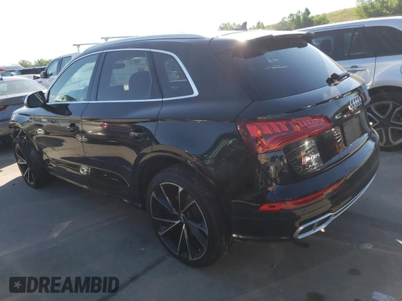 2018 Audi SQ5 Premium Plus with VIN WA1A4AFY0J2007915, listed as a Copart auction lot 61176533 with 53,727 mi miles and . Bid and sale history available at DreamBid. Image 2.