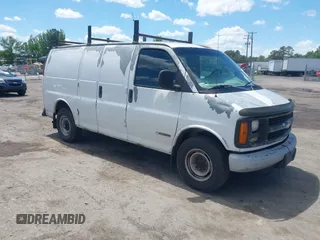 2002 Chevrolet Express Cargo with VIN 1GCHG35R921227546, listed as a IAAI auction lot 42154976 with 365,421 mi miles and . Bid and sale history available at DreamBid. Image 1.