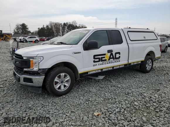 2018 Ford F-150 XL with VIN 1FTEX1CP5JKF36674, listed as a Copart auction lot 48955705 with 95,362 mi miles and Salvage Title. Bid and sale history available at carsss.com. Image 1.