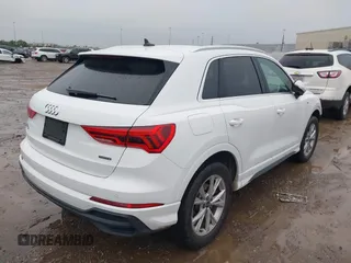 2023 Audi Q3 S line Premium with VIN WA1DECF35P1127797, listed as a IAAI auction lot 41353532 with 34,581 mi miles and . Bid and sale history available at DreamBid. Image 4.