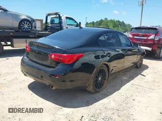 2015 Infiniti Q50 Sport with VIN JN1BV7AR2FM410593, listed as a IAAI auction lot 42346780 with 157,027 mi miles and . Bid and sale history available at DreamBid. Image 4.
