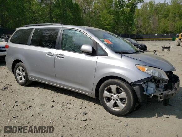 2013 Toyota Sienna LE AAS with VIN 5TDKK3DC9DS293036, listed as a Copart auction lot 54496525 with 73,260 mi miles and Salvage title. Bid and sale history available at DreamBid. Image 4.
