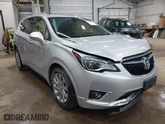 2019 Buick Envision Essence with VIN LRBFXCSA3KD119247, listed as a IAAI auction lot 42001735 with 51,566 mi miles and . Bid and sale history available at carsss.com. Image 1.