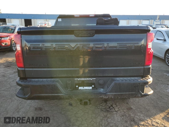2024 Chevrolet Silverado 1500 Custom with VIN 1GCPDBEK0RZ131799, listed as a Copart auction lot 43352805 with Not Provided miles and Salvage Title. Bid and sale history available at DreamBid. Image 6.