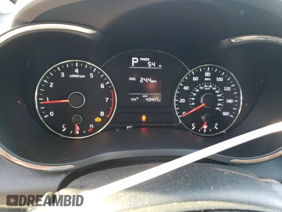 2017 Kia Forte LX with VIN 3KPFK4A71HE039139, listed as a Copart auction lot 47027835 with 43,447 mi miles and Salvage Title. Bid and sale history available at carsss.com. Image 9.