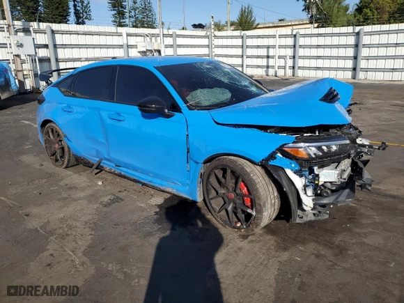 2024 Honda Civic Type R with VIN JHMFL5G47RX003147, listed as a Copart auction lot 52100475 with 5,391 mi miles and Salvage Title. Bid and sale history available at carsss.com. Image 4.