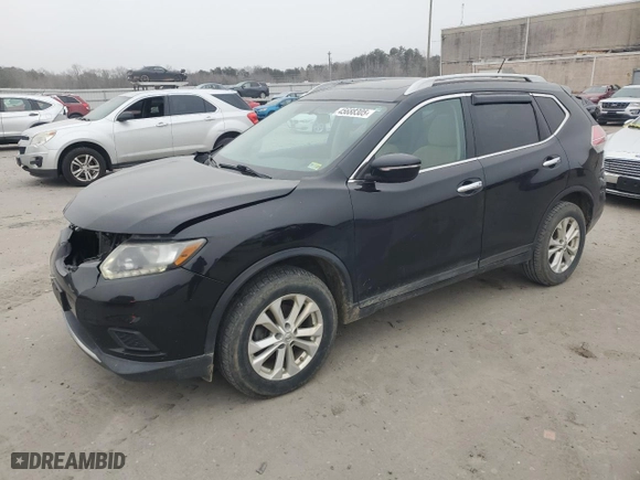 2015 Nissan Rogue S with VIN 5N1AT2MV2FC896205, listed as a Copart auction lot 45688305 with 133,918 mi miles and Salvage Title. Bid and sale history available at carsss.com. Image 1.