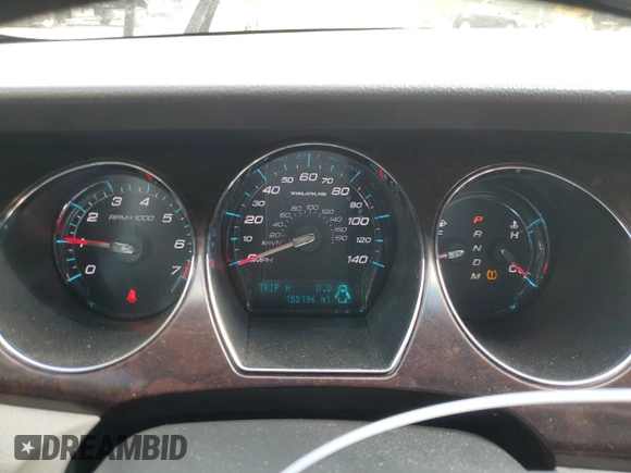 2012 Ford Taurus Limited with VIN 1FAHP2FW3CG122343, listed as a Copart auction lot 54269985 with 155,196 mi miles and Salvage title. Bid and sale history available at DreamBid. Image 9.
