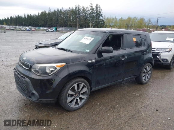 2015 Kia Soul + with VIN KNDJP3A55F7170527, listed as a IAAI auction lot 41981775 with 131,208 mi miles. Bid and sale history available at carsss.com. Image 2.