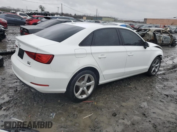 2016 Audi A3 2.0T Premium with VIN WAUB8GFF3G1059082, listed as a Copart auction lot 83622674 with 57,115 mi miles and Salvage Title. Bid and sale history available at carsss.com. Image 3.