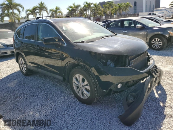 2012 Honda CR-V EX-L with VIN 2HKRM4H71CH631996, listed as a Copart auction lot 49314095 with 160,782 mi miles and Salvage Title. Bid and sale history available at carsss.com. Image 4.