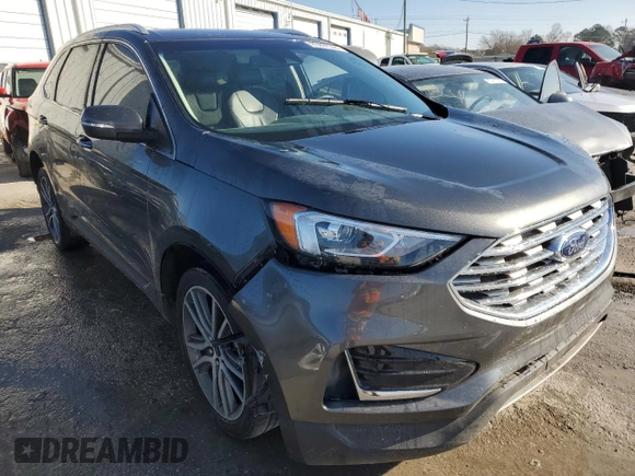 2019 Ford Edge Titanium z VIN 2FMPK3K96KBC31844, wystawiony jako Copart lot #85897344 z przebiegiem 59 421 mil mil oraz Szkoda całkowita • Salvage title. Historia ofert i sprzedaży dostępna na DreamBid. Obrazek 4.
