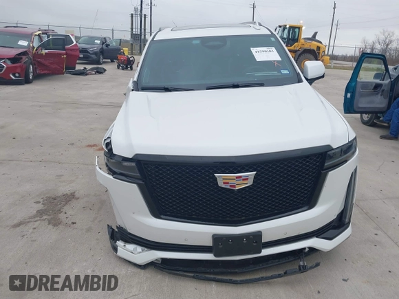 2023 Cadillac Escalade RWD Sport Platinum with VIN 1GYS3GKL1PR197390, listed as a IAAI auction lot 41590503 with 14,711 mi miles and . Bid and sale history available at DreamBid. Image 12.