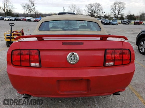 2007 Ford Mustang GT Deluxe with VIN 1ZVHT85H375202073, listed as a Copart auction lot 48035584 with 152,873 mi miles and Salvage Title. Bid and sale history available at DreamBid. Image 6.