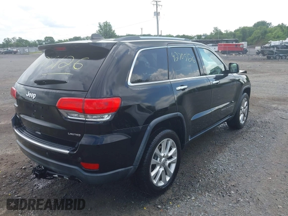 2017 Jeep Grand Cherokee Limited z VIN 1C4RJFBG2HC802920, wystawiony jako IAAI lot #42705126 z przebiegiem 161 489 mil mil oraz . Historia ofert i sprzedaży dostępna na DreamBid. Obrazek 4.