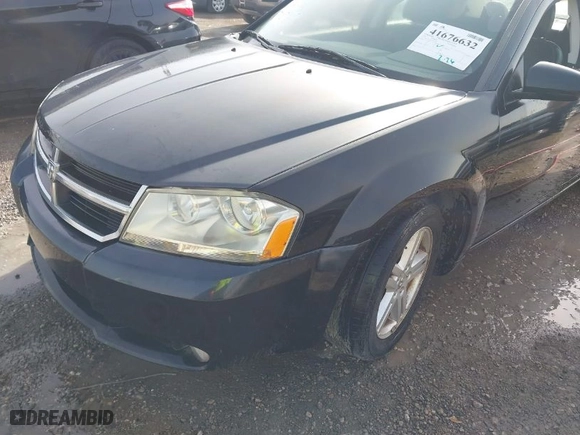 2010 Dodge Avenger R/T with VIN 1B3CC5FB3AN215209, listed as a IAAI auction lot 41676632 with 159,043 mi miles. Bid and sale history available at carsss.com. Image 6.