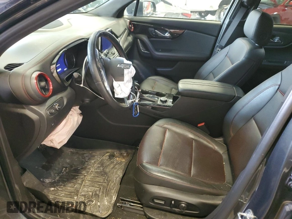 2019 Chevrolet Blazer RS with VIN 3GNKBJRS1KS662752, listed as a Copart auction lot 53801715 with 32,239 mi miles and Salvage Title. Bid and sale history available at DreamBid. Image 7.