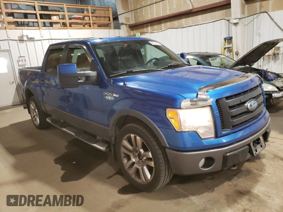 2009 Ford F-150 XL with VIN 1FTPW14V09KB58851, listed as a Copart auction lot 60174025 with 209,055 mi miles and Clean title. Bid and sale history available at DreamBid. Image 4.