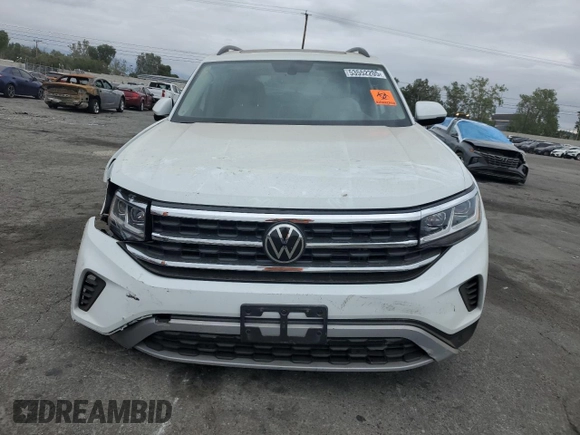 2022 Volkswagen Atlas SE with VIN 1V2JR2CA6NC544260, listed as a Copart auction lot 53552205 with 29,991 mi miles and Salvage title. Bid and sale history available at DreamBid. Image 5.