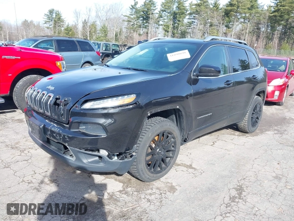 2015 Jeep Cherokee Limited with VIN 1C4PJMDS9FW710969, listed as a IAAI auction lot 41898698 with 144,789 mi miles. Bid and sale history available at carsss.com. Image 2.