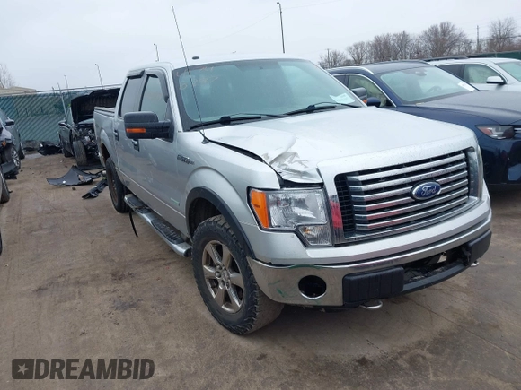 2011 Ford F-150 XLT with VIN 1FTFW1ET1BFC26629, listed as a IAAI auction lot 41748297 with 187,329 mi miles. Bid and sale history available at carsss.com. Image 1.