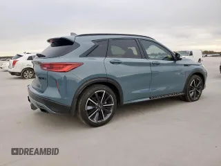 2023 Infiniti QX50 Sport z VIN 3PCAJ5FA6PF115972, wystawiony jako Copart lot #45992055 z przebiegiem 27 121 mil mil oraz Szkoda całkowita • Salvage title. Historia ofert i sprzedaży dostępna na DreamBid. Obrazek 3.