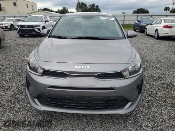 2023 Kia Rio S with VIN 3KPA24AD1PE531460, listed as a Copart auction lot 74285564 with 22,255 mi miles and Salvage Title. Bid and sale history available at DreamBid. Image 5.