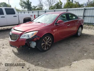 2014 Buick Regal Premium I with VIN 2G4GN5EX6E9279790, listed as a Copart auction lot 62403694 with 85,669 mi miles and Salvage Title. Bid and sale history available at carsss.com. Image 1.