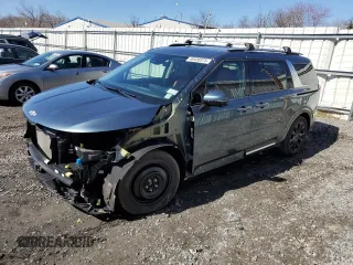 2022 Kia Carnival SX with VIN KNDNE5H37N6167804, listed as a Copart auction lot 49426375 with 47,566 mi miles and Salvage Title. Bid and sale history available at carsss.com. Image 1.