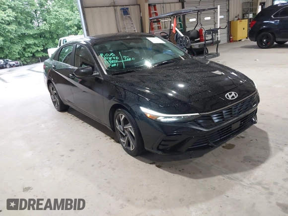 2024 Hyundai Elantra SEL with VIN KMHLS4DGXRU647500, listed as a IAAI auction lot 42337385 with 36,110 mi miles and . Bid and sale history available at DreamBid. Image 1.