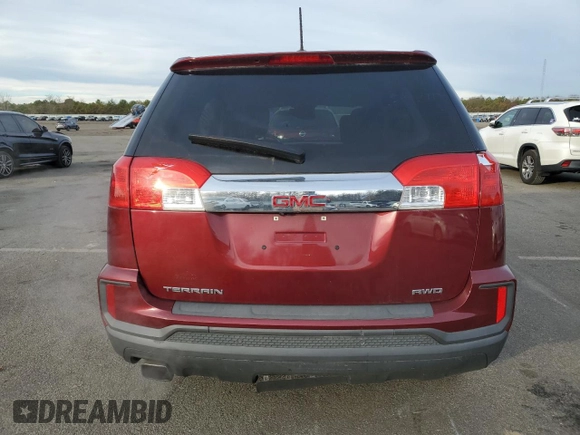 2017 GMC Terrain SLE with VIN 2GKFLSEK8H6249662, listed as a Copart auction lot 79162344 with 47,580 mi miles and Salvage Title. Bid and sale history available at carsss.com. Image 6.