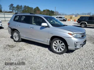 2013 Toyota Highlander Hybrid Limited with VIN JTEDC3EH4D2018824, listed as a Copart auction lot 49459795 with 0 mi miles and Salvage Title. Bid and sale history available at carsss.com. Image 4.