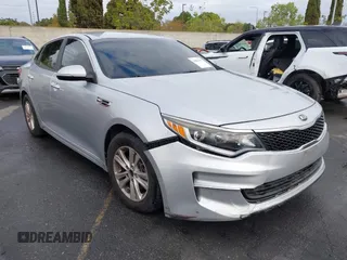 2016 Kia Optima LX with VIN 5XXGT4L36GG017249, listed as a IAAI auction lot 42063347 with 46,831 mi miles and . Bid and sale history available at DreamBid. Image 1.
